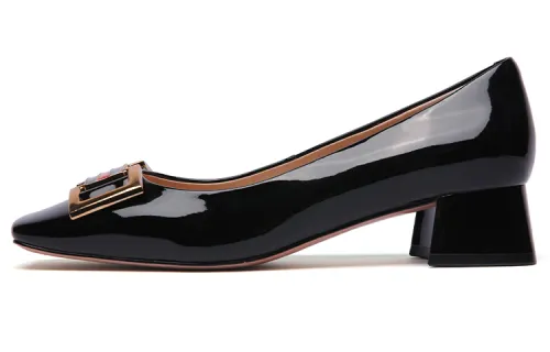PACO GIL Patent Leather High Heels 3.5cm Women's Black