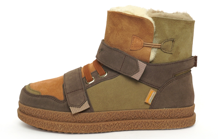 Joy&Mario Thermal Height Increasing Slip Resistant Fleece Lined Shearling Platform Versatile Short Snow Boots Women's