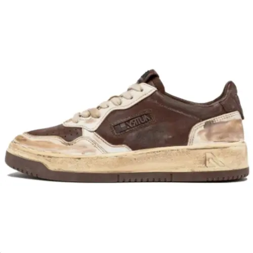 AUTRY Slip Resistant Skateboard Shoes Men's White Brown