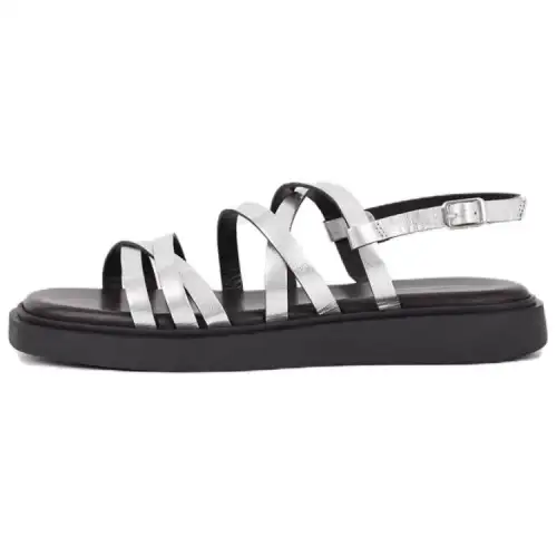 VAGABOND SHOEMAKERS Leather Roman Sandals 2cm Women's Silver