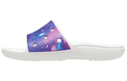 Crocs Classic Clog Slide Slippers Women's White/Purple