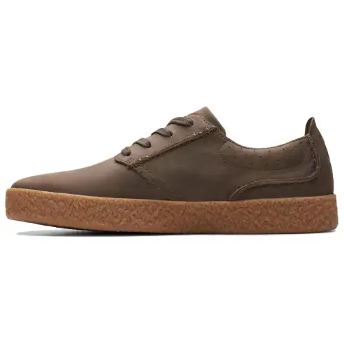 Clarks Leather Low top Skateboard Shoes Men's Dark Brown