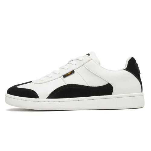 Lee German Army Trainers Microfiber Leather Height Increasing Breathable Low top Skateboard Shoes Unisex Black White