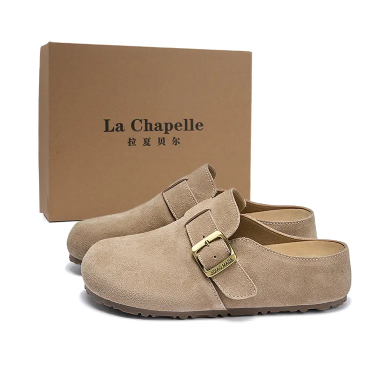 La Chapelle Closed Toe Birkenstock Slippers Women's Sand