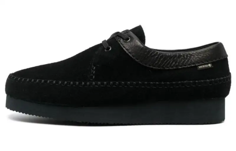 Clarks Leather Casual Leather Shoes Men's Black
