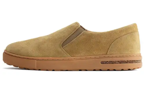 Birkenstock Suede Low top Casual Shoes Unisex Yellow Narrow