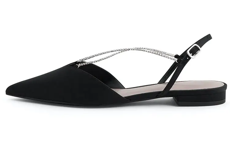 CHARLES&KEITH Fabric Casual Shoes Women's Black