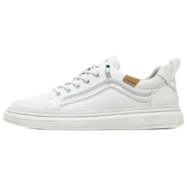 JANE HARLOW Leather Low top Skateboard Shoes Men's White