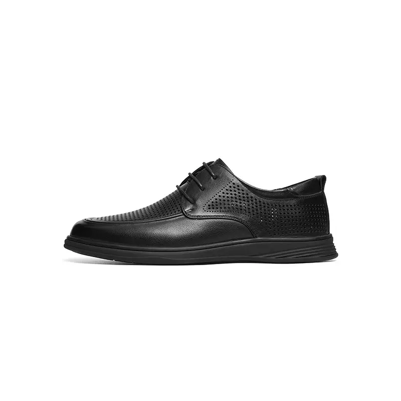 Red Dragonfly cow leather, hollow and breathable, comfortable and casual, formal leather shoes, men's style