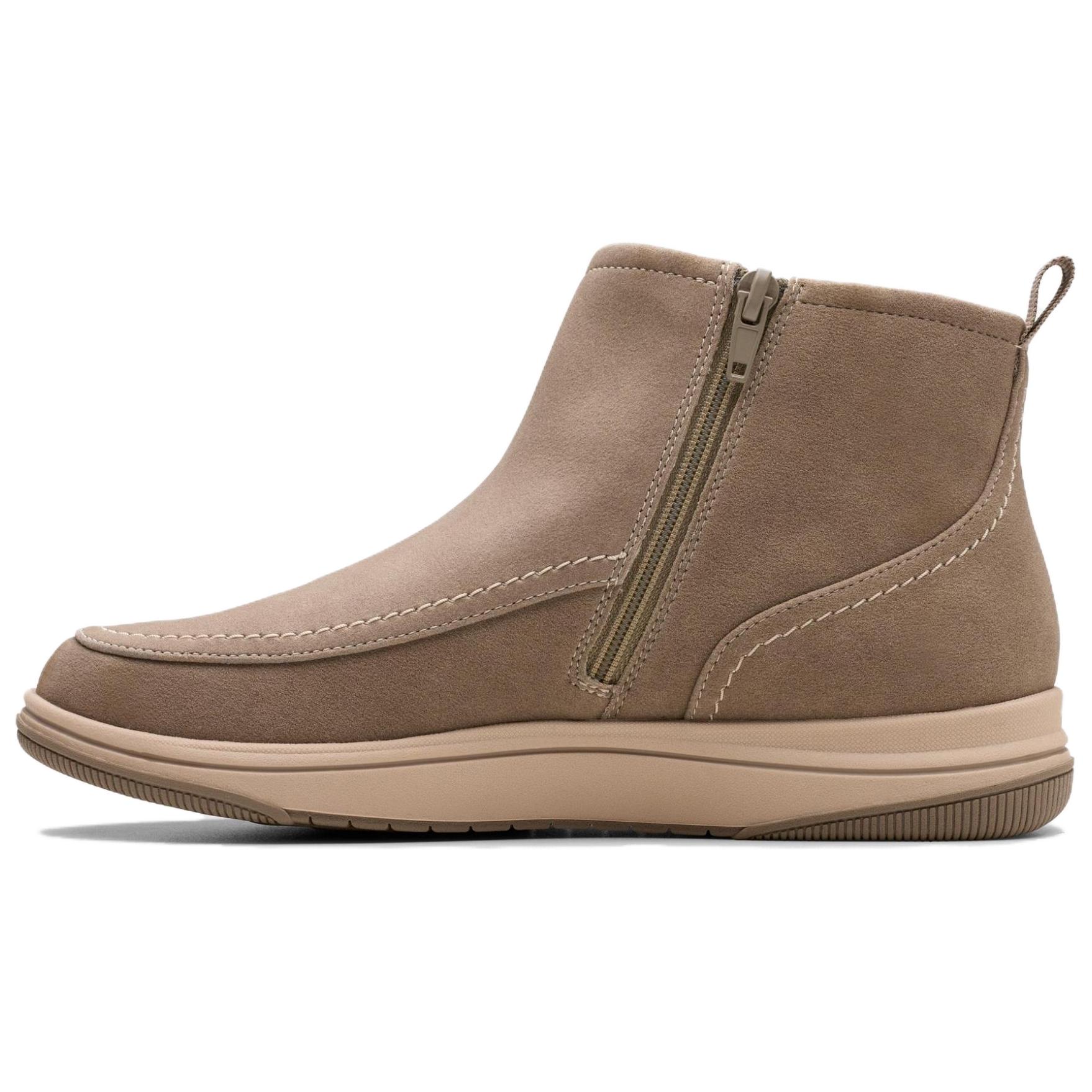 Clarks Synthetic Leather Ankle Boots Women's Dark Taupe Umber