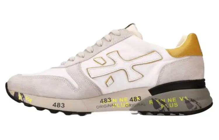 PREMIATA Mick Low top Casual Shoes Men's White Gray