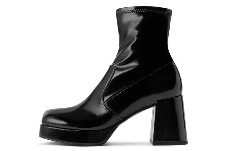 CHARLES&KEITH Pu Ankle Boots 8cm Women's