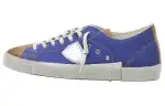 PHILIPPE MODEL Leather Low top Skateboard Shoes Men's Purple
