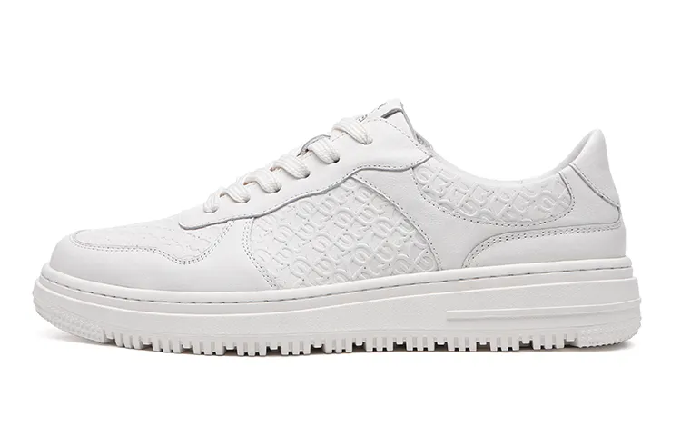 EVERAU Skateboard Shoes Men's Low Top White