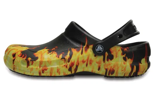 Crocs Bistro Graphic Clogs 'Yellow Black'