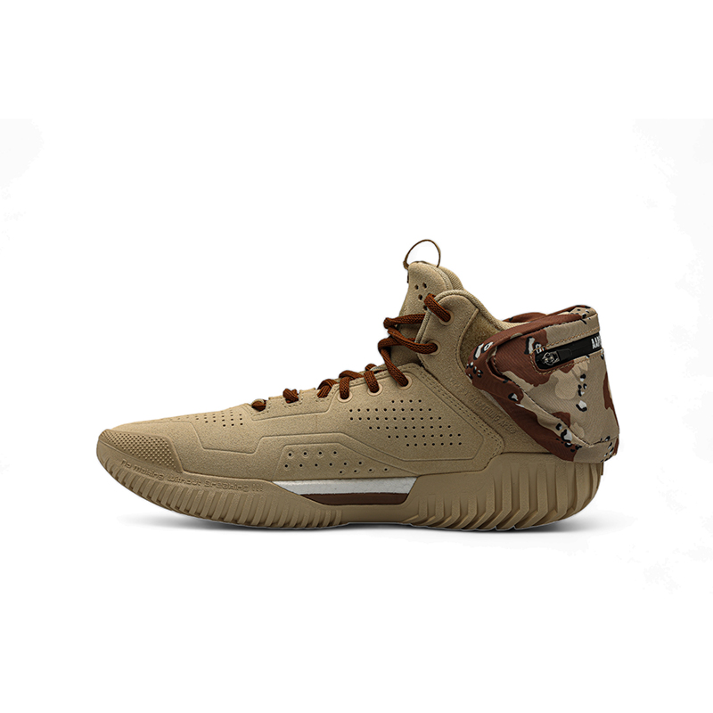 Li Ning x Aape Collaboration Fabric Mid top Performance Basketball Shoes Men’s Brown