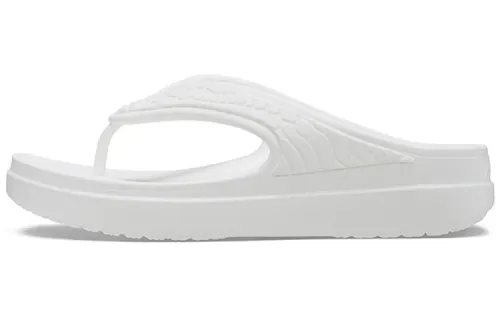 Crocs Sloane Snake Lightweight Cozy Sports Slippers White Women's