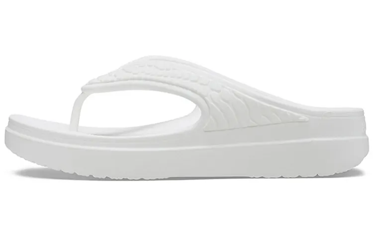 Crocs Sloane Snake Lightweight Cozy Sports Slippers White Women's