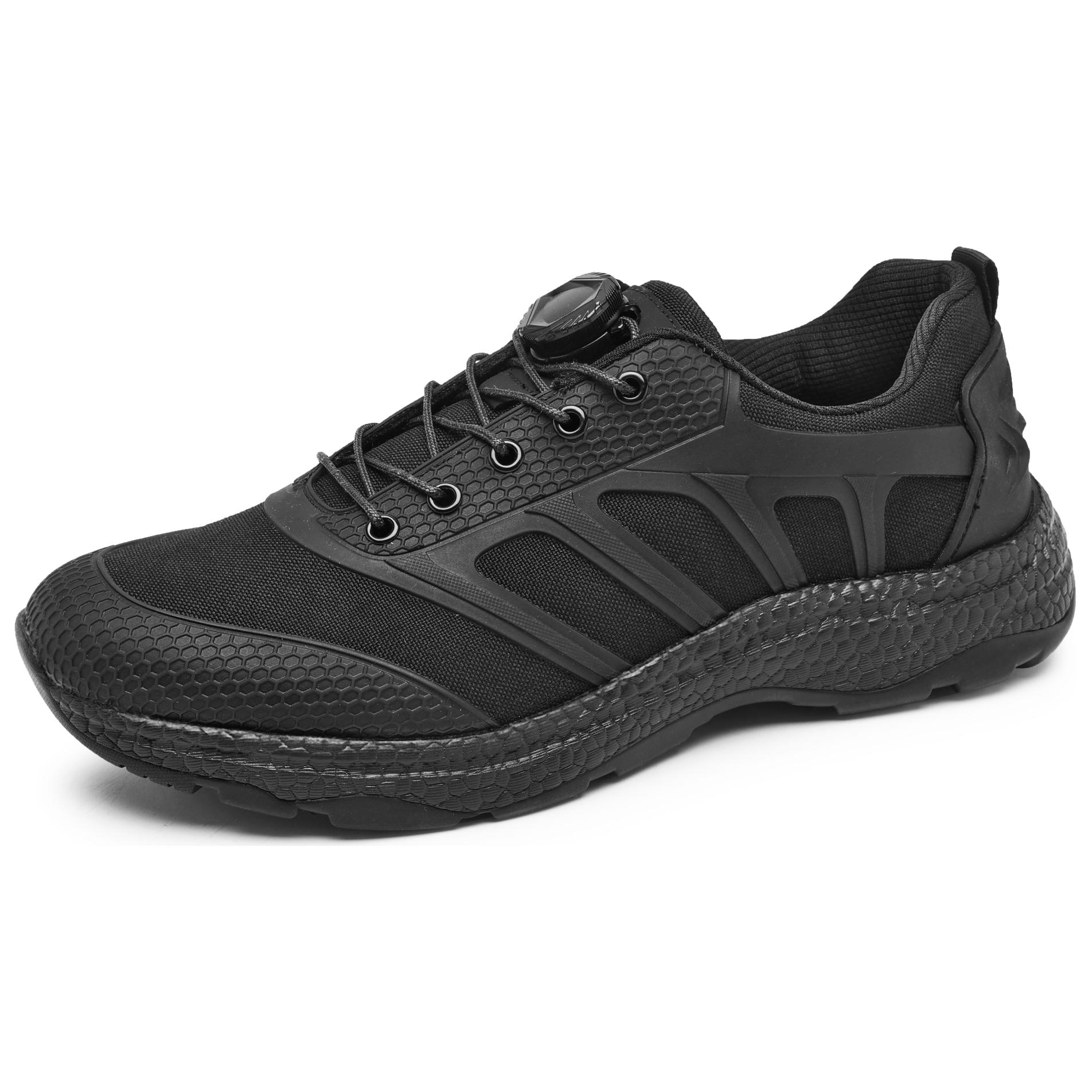 SHUSHUJIA Slip Resistant Abrasion Resistant Slip Resistant Abrasion Resistant Running Shoes Men’s Black
