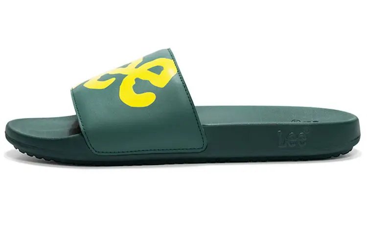 Lee Slide Slippers Men's Green/Yellow