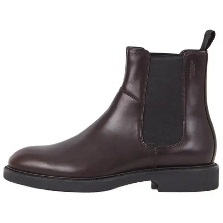 VAGABOND SHOEMAKERS Leather Fashion Trend Chelsea Boots Men's Dark Brown