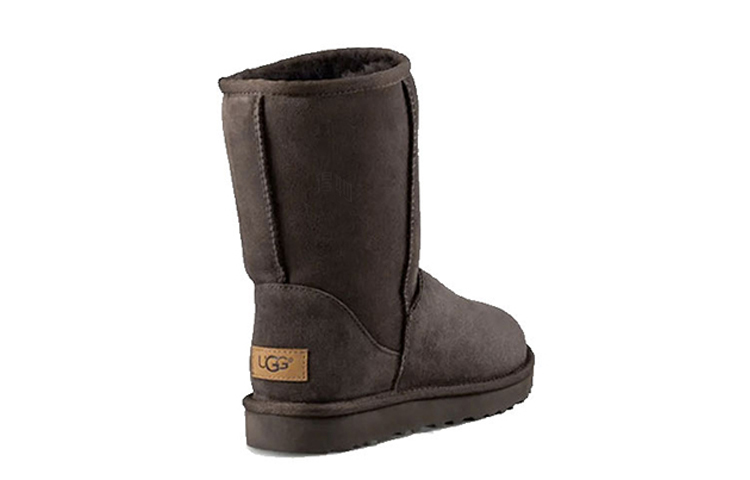 Женские ботинки UGG Classic Short (шоколадные) — 巧克力色 — фото 3