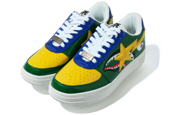 Мужские кеды A BATHING APE BAPE STA (зеленые) — Зелёный — фото 2