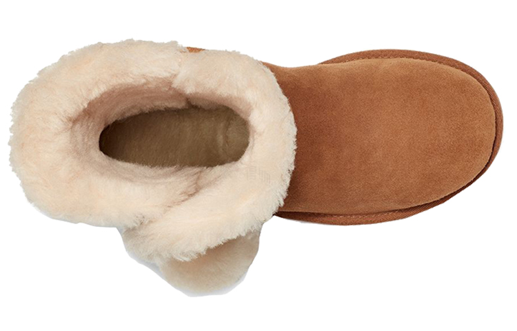 Женские сапоги UGG Lillian Pom (коричневые) — фото 5