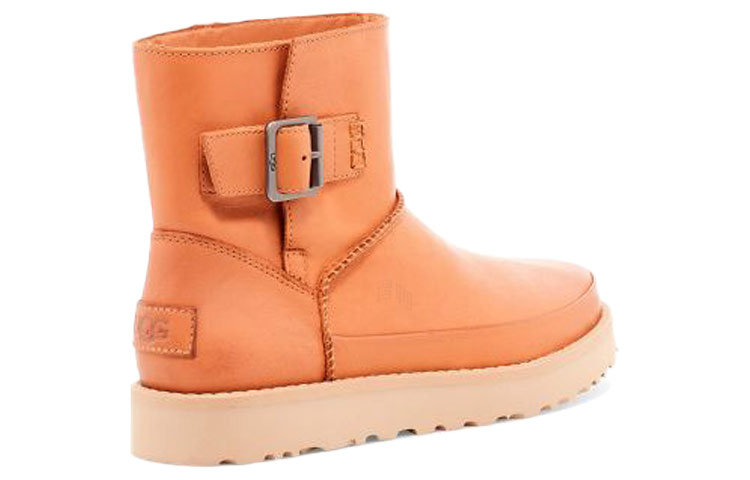Женские сапоги UGG Classic Deconstructed Mini (коричневые) — фото 4
