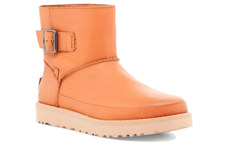 Женские сапоги UGG Classic Deconstructed Mini (коричневые) — фото 3