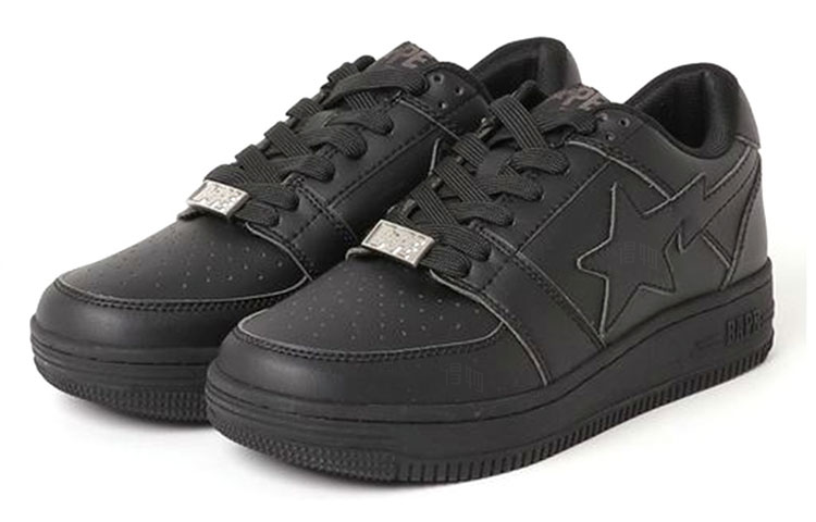 Мужские кеды A BATHING APE STA Low M2 (черный) — Чёрный — фото 2