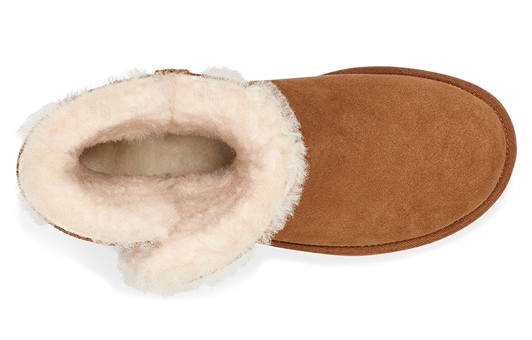 Женские сапоги UGG Bailey Button Ugg Charm (коричневые) — фото 5