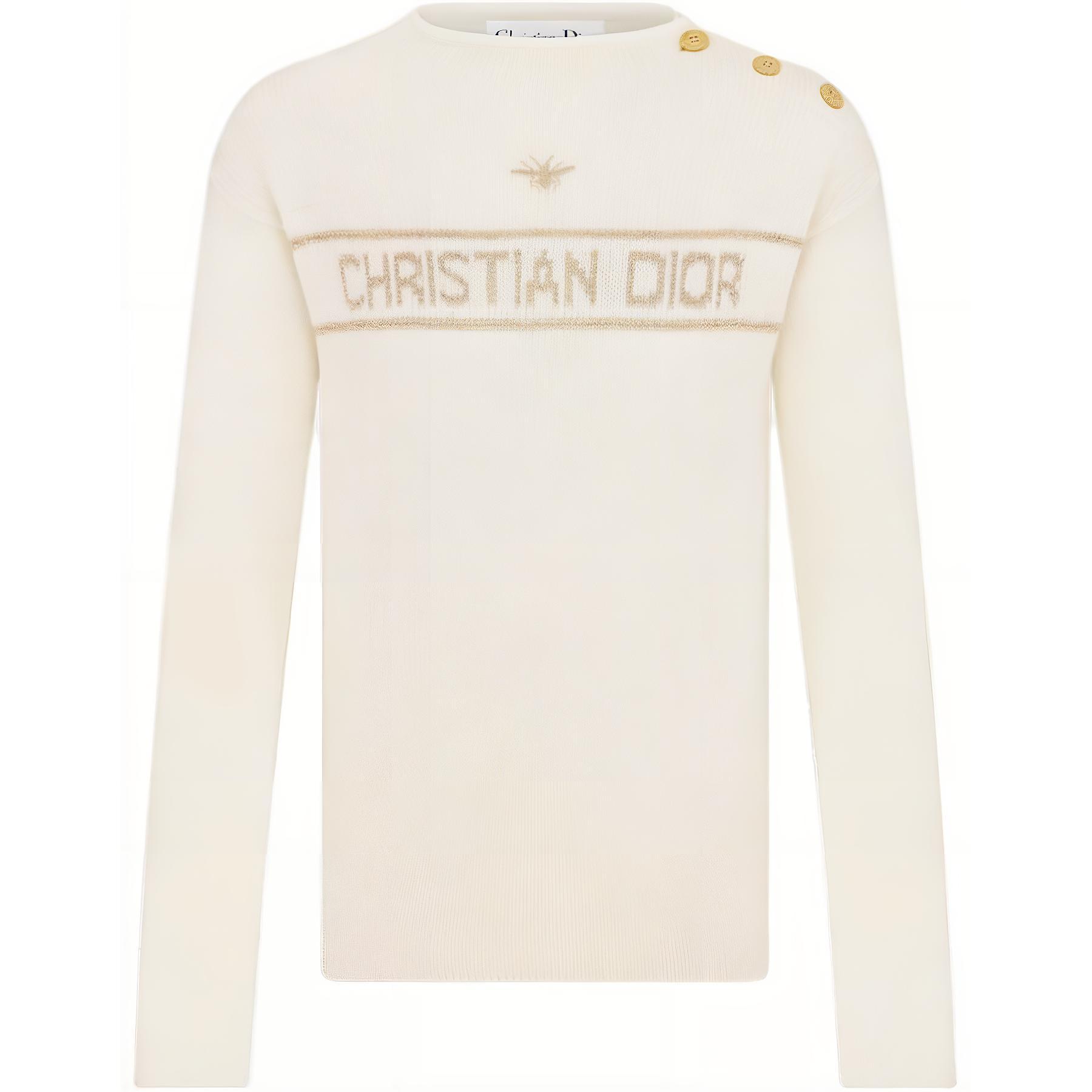 Женский свитер Dior Cashmere Embroidered (серый)