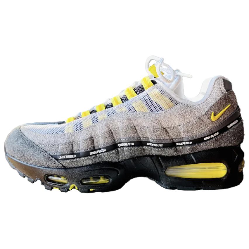 UNDEFEATED x Nike Air Max 95 Abrasion Resistant Low top Casual Running Shoes Unisex Gray Yellow