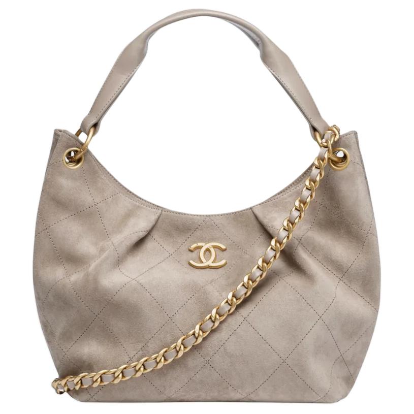 сумка Chanel HOBO 26C (темно-серая)
