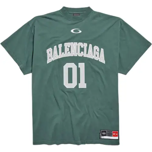 Balenciaga Logo Printed Crewneck T Shirt