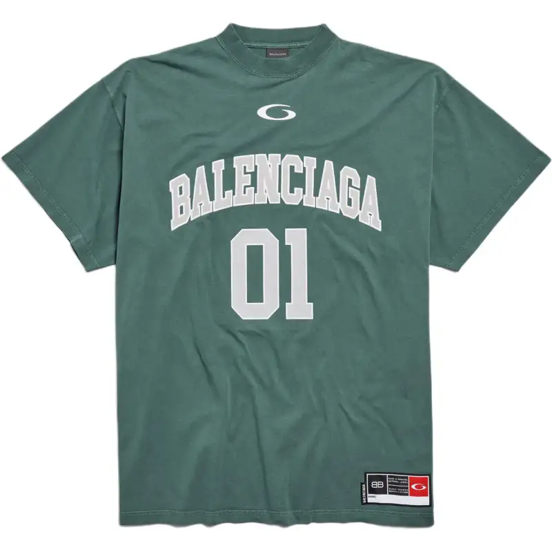 Balenciaga Logo Printed Crewneck T Shirt