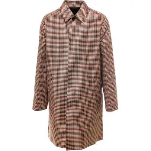 PRADA Coats Men's Umber Lapel Moderate