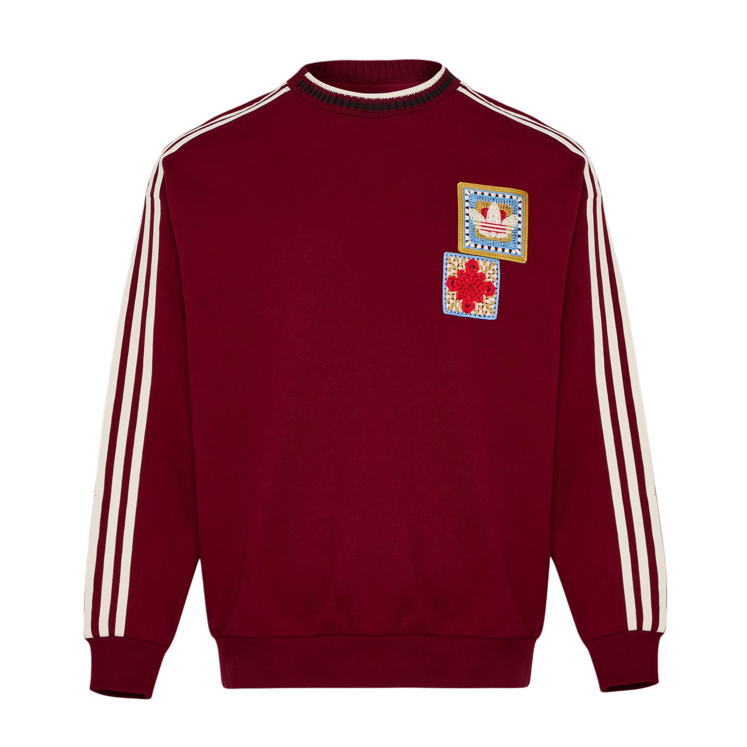 Свитшот adidas originals CRAFTED CREWNECK JUMPER (полосатый)