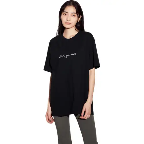 UNIQLO Regular T-Shirt Unisex Black