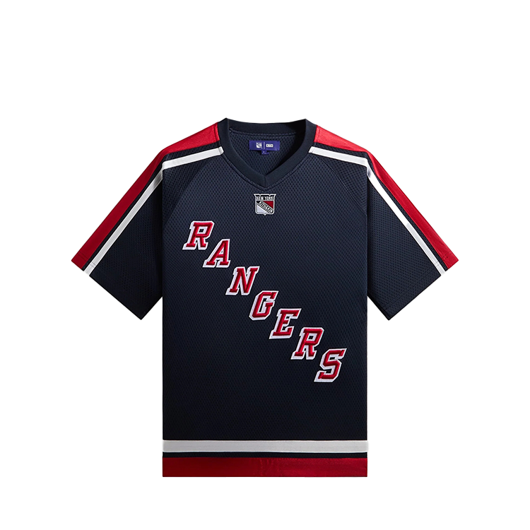 Мужская футболка KITH x Monday Program FW25 Leon Top NHL (синяя)