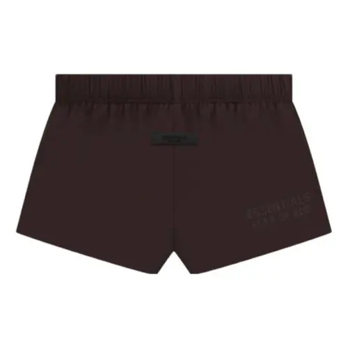 Fear of God Essentials Drop2 SS23 Kids Nylon Dock Short Plum solid color label nylon shorts children's plum purple
