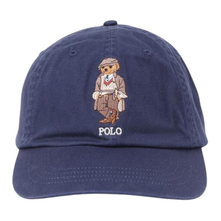 Мужская кепка Ralph Lauren (синяя) — фото 5