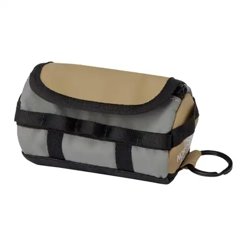 THE NORTH FACE Brand Logo Polyester Fiber Bag Surroundings Super Mini Unisex Couple Style Khaki and Gray