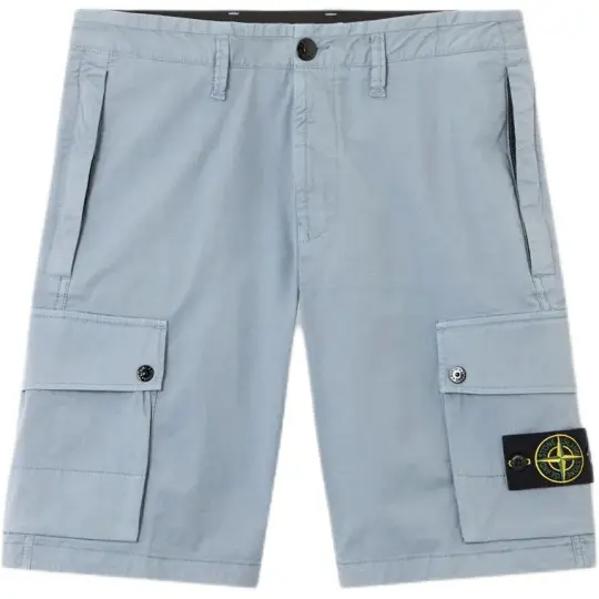 STONE ISLAND Мужские шорты-карго с тремя точками и большим карманом Stone Island Badge