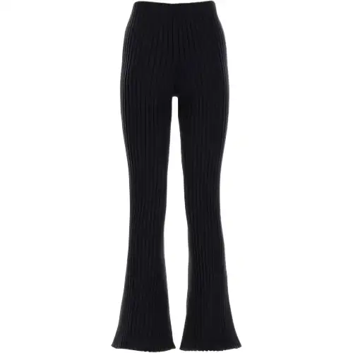 THE ROW FW22 Knitted Sweatpants Women's Marine Blue
