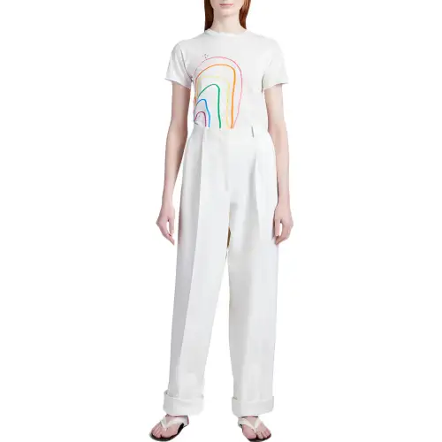THE ROW Casual Pants Women's White Moderate Other