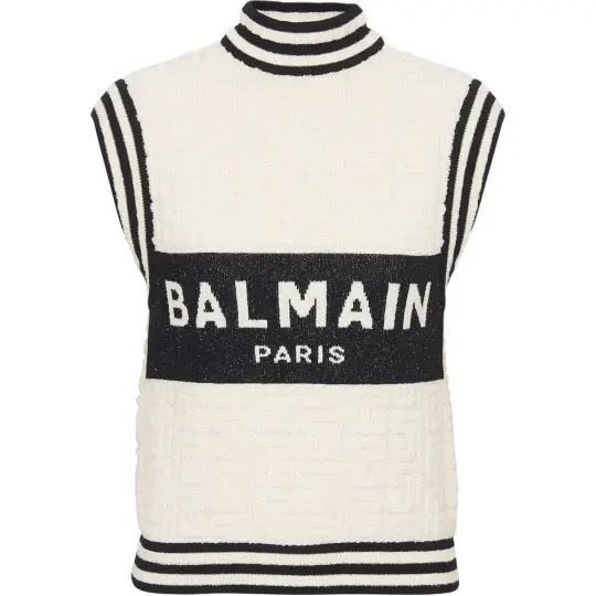 【Best of: PromotionsPrevious Season】intarsia-knit monogram knitted top