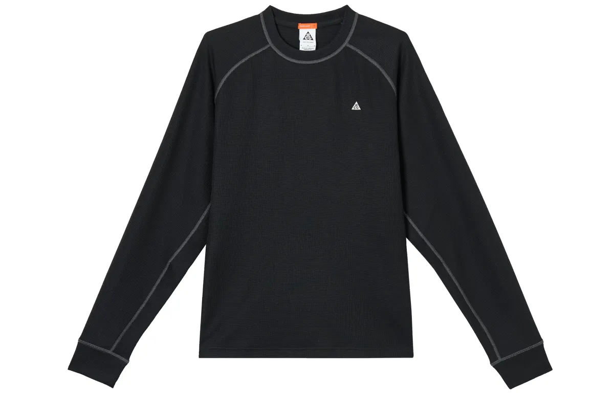Nike ACG T-Shirts Men's Black Crew Neck Moderate Straight Fit