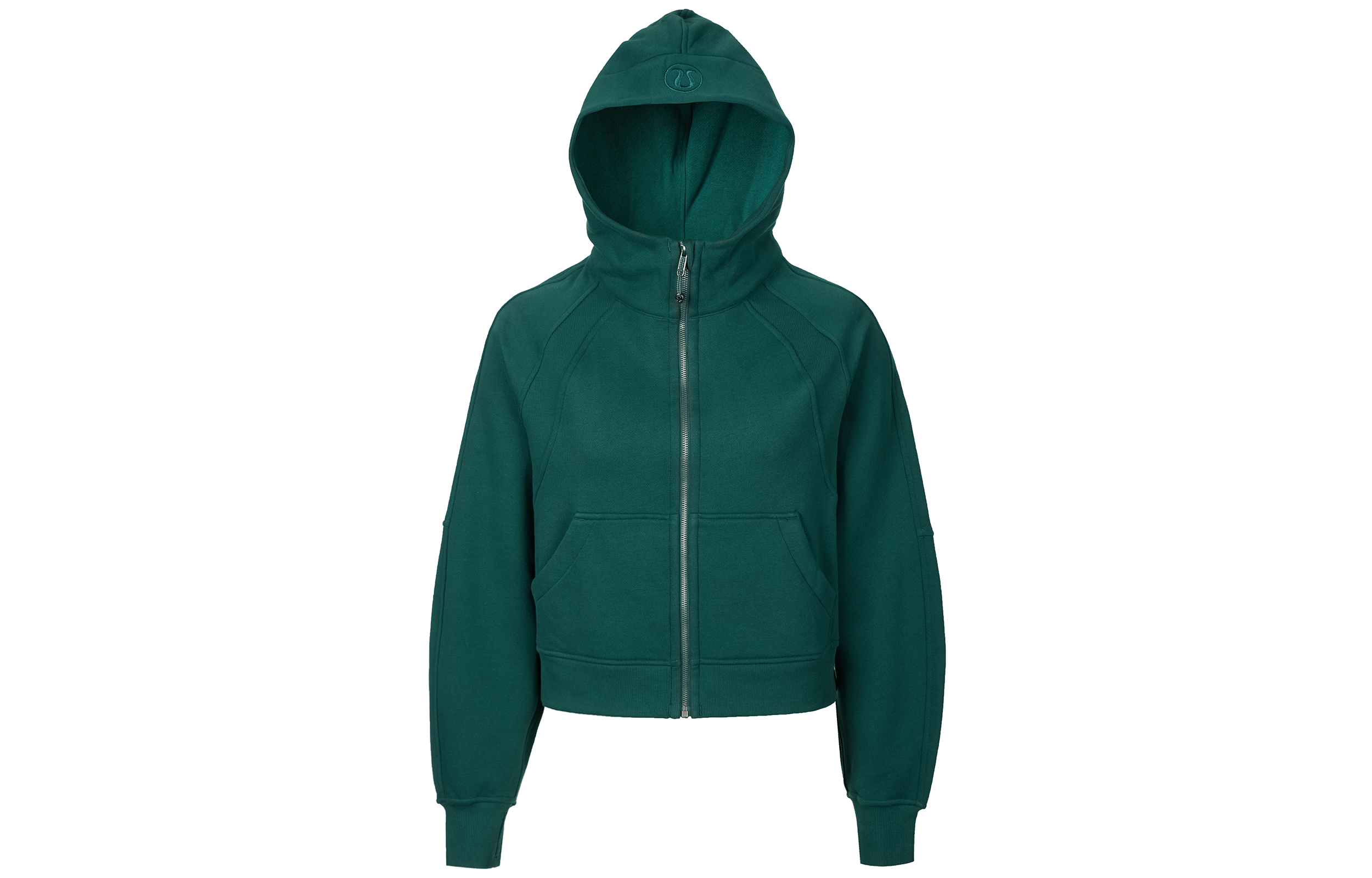 Lululemon Scuba series cardigan full zipper comfortable casual soft hooded long-sleeved cropped jacket for women